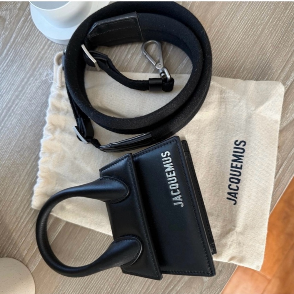 Jacquemus Black Leather Bag